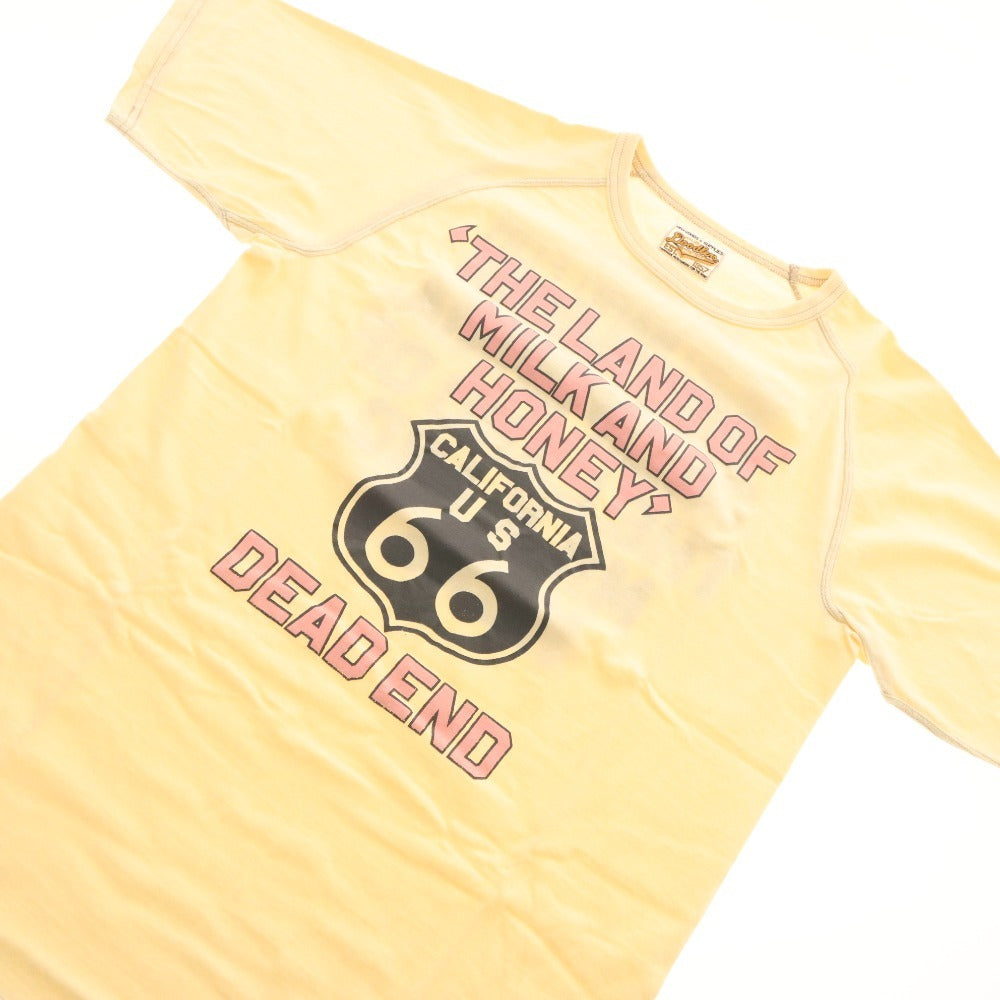 ■ BARNSTORMERS T-shirt, short sleeves, crew neck, print, C16-03CR, men's and women's, size M, ivory