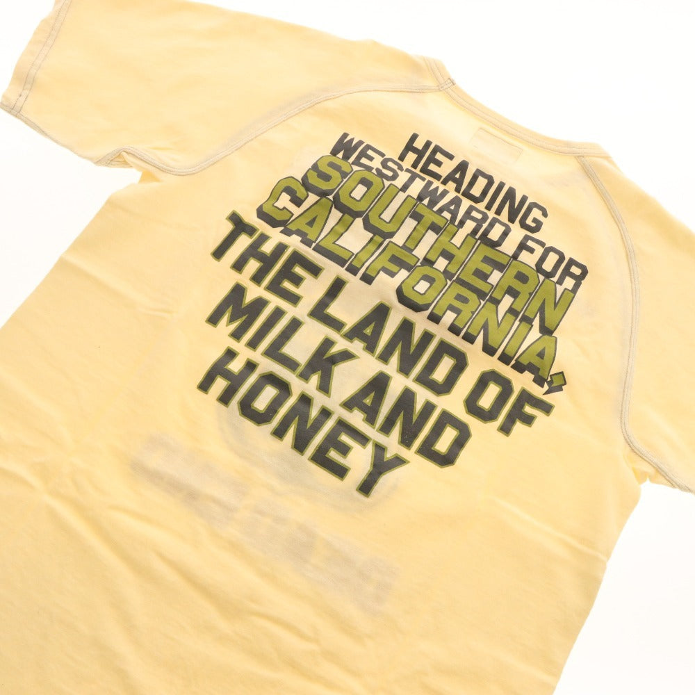 ■ BARNSTORMERS T-shirt, short sleeves, crew neck, print, C16-03CR, men's and women's, size M, ivory