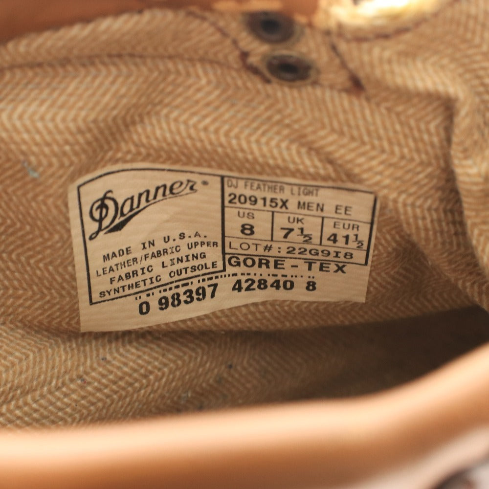 ■ Danner ダナー トレッキング ブーツ 20915X 靴 フェザーライト メンズ 7 1/2 (25.5cm相当) ライトブラウン