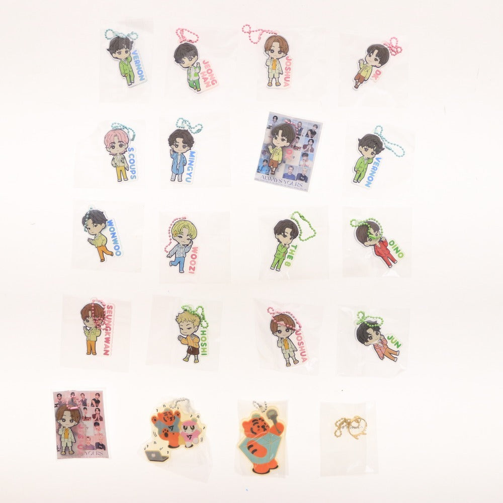 ■ SEVENTEEN Seventeen Goods Large Set Bulk Sale Fan Doll Keychain Badge Other Unopened Unused