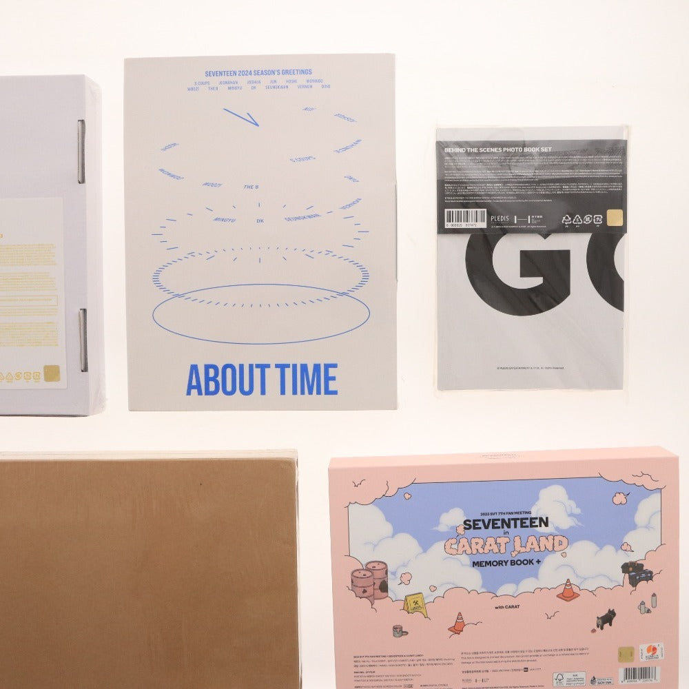 ■ SEVENTEEN Seventeen Goods 9-piece set bundled photo book, birthday box, memory book, etc. Includes unopened and unused items