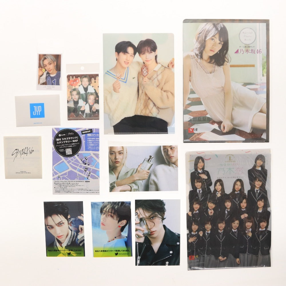 ■ Stray Kids ストレイキッズ 乃木坂46 グッズ まとめ売り ペンライト クリアファイル 等 通電確認済み 未開封 未使用含む