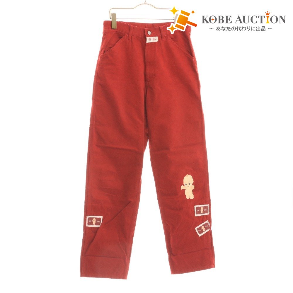 Pink House Kewpie Women's Pants, Size M, Red