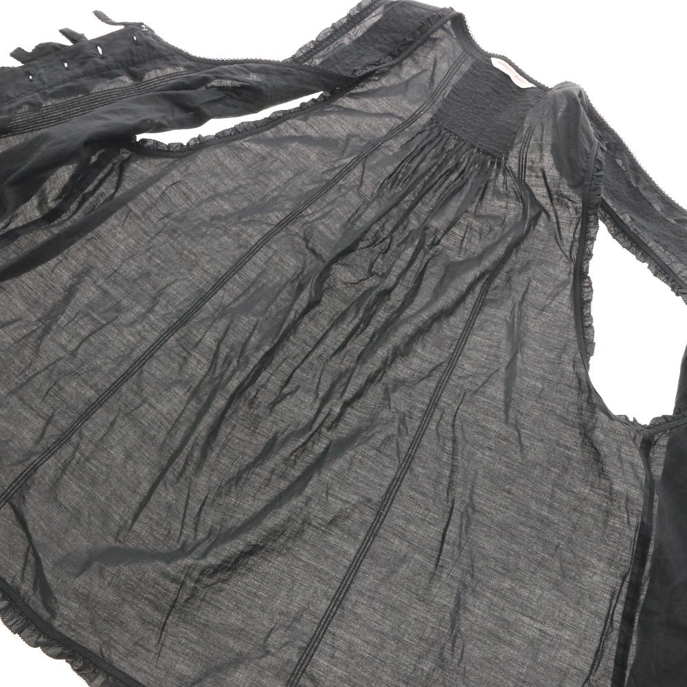 ■ ワンダフルワールド カネコイサオ ブラウス チュニック トップス リボン レディース ブラック