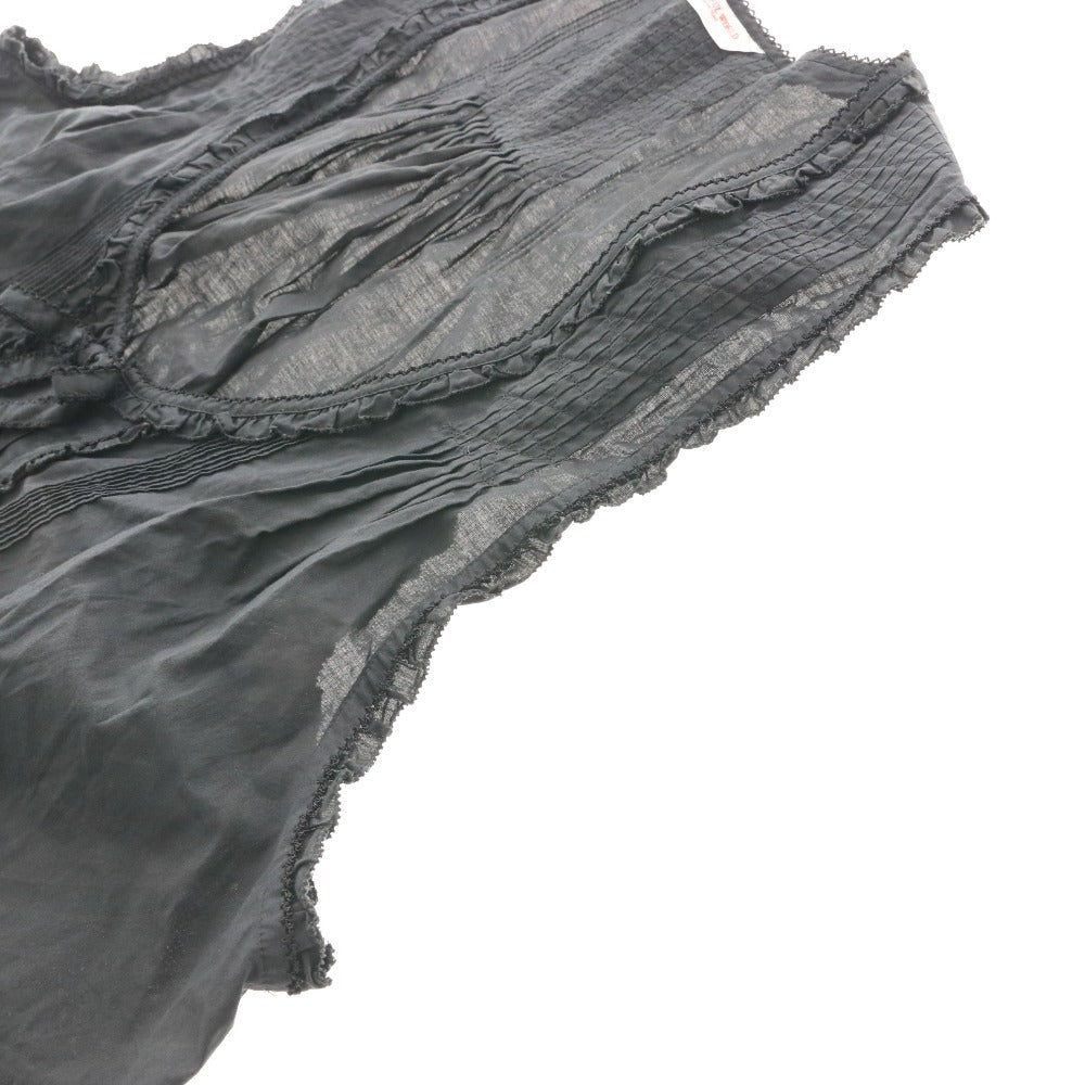 ■ ワンダフルワールド カネコイサオ ブラウス チュニック トップス リボン レディース ブラック