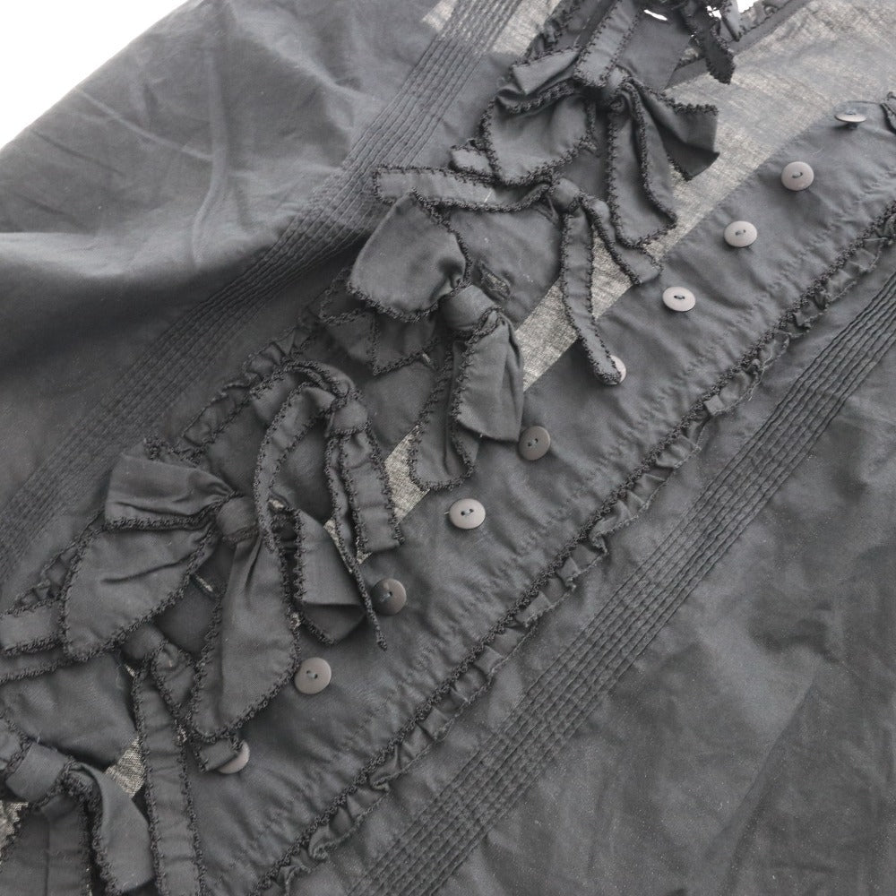 ■ ワンダフルワールド カネコイサオ ブラウス チュニック トップス リボン レディース ブラック