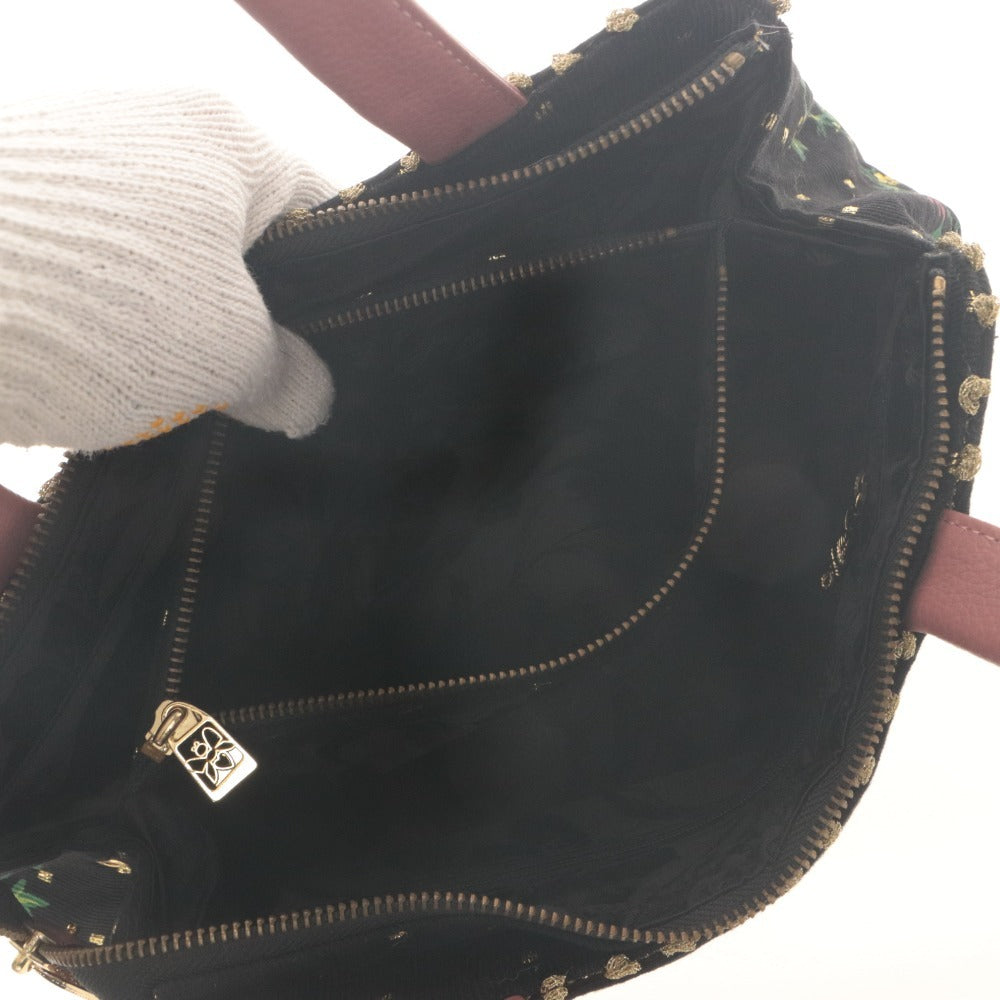 ■ シンクビー Think Bee! トートバッグ 鞄 シンデレラドリーム ビーズ ストーン ハンドバッグ レディース ブラック系