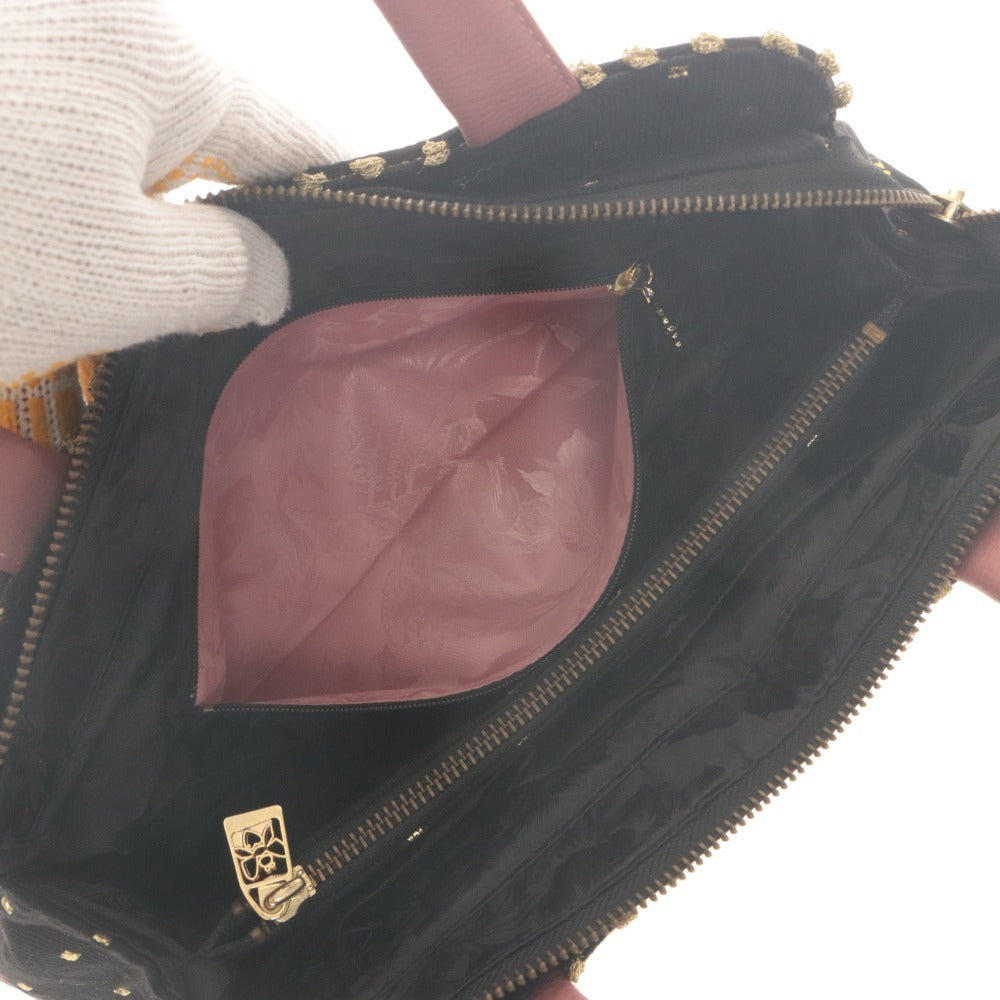 ■ シンクビー Think Bee! トートバッグ 鞄 シンデレラドリーム ビーズ ストーン ハンドバッグ レディース ブラック系