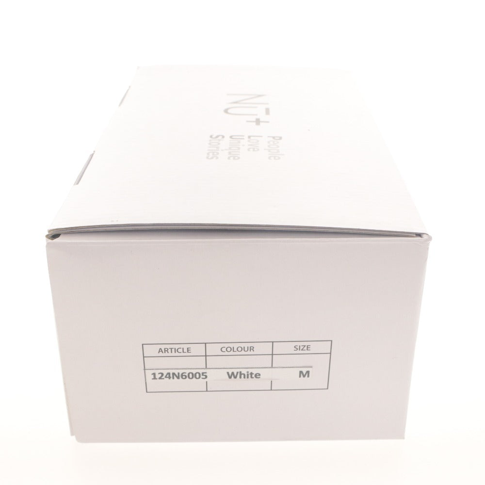 ■ ヌープラス Nu+ スニーカー ジャーマントレーナー 靴 124N6005 レザー レディース M(23~23.5相当）未使用 箱付き