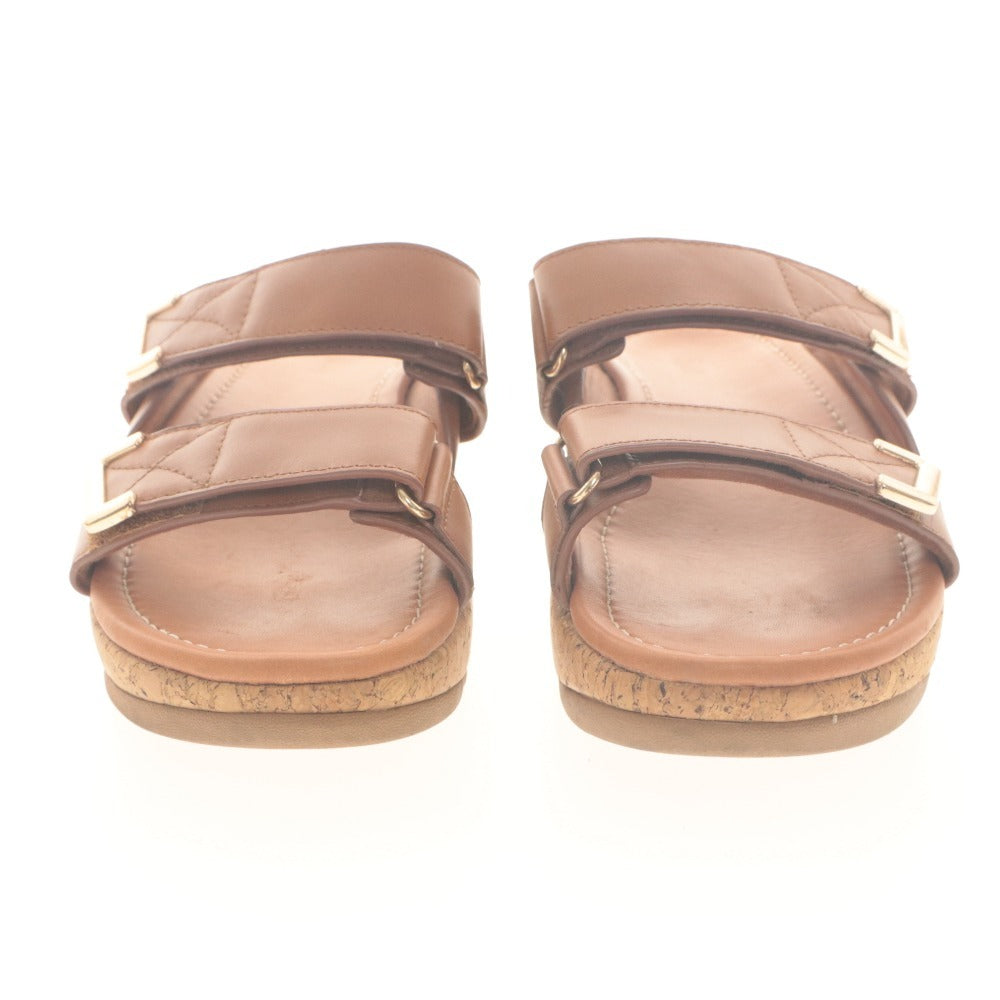 ■ フィットフロップ fitflop サンダル 厚底 靴 レミ アジャスタブル スライド ベルト レディース 24cm ブラウン