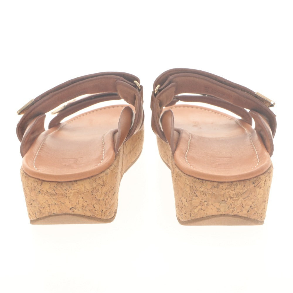 ■ フィットフロップ fitflop サンダル 厚底 靴 レミ アジャスタブル スライド ベルト レディース 24cm ブラウン
