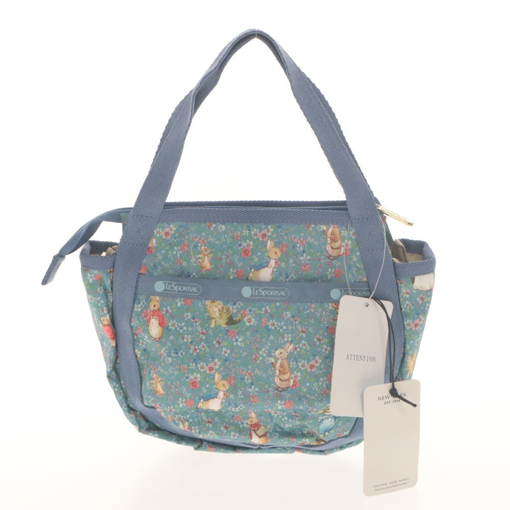 ■ レスポートサック LeSportsac×PETER RABBIT ショルダーバッグ ハンド トート タグ付き 未使用 ブルー系マルチカラー