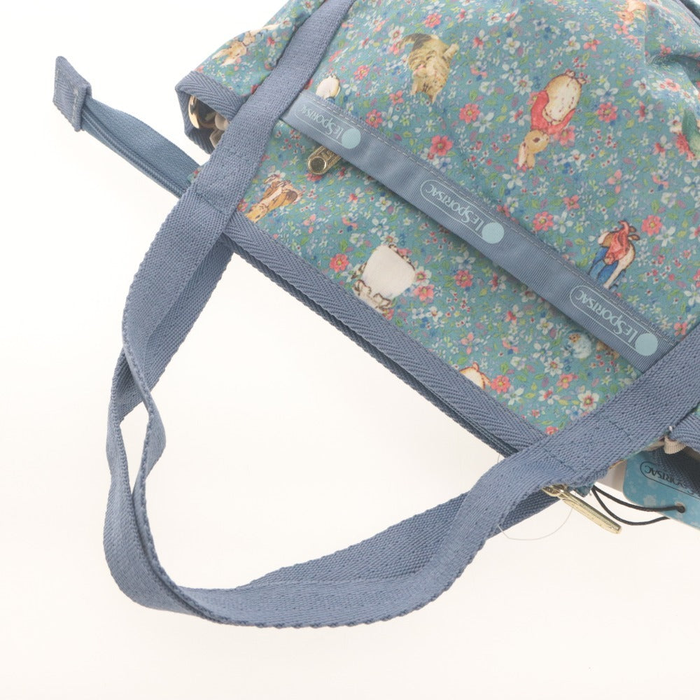 ■ レスポートサック LeSportsac×PETER RABBIT ショルダーバッグ ハンド トート タグ付き 未使用 ブルー系マルチカラー