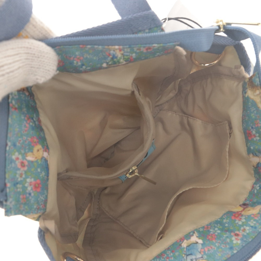 ■ レスポートサック LeSportsac×PETER RABBIT ショルダーバッグ ハンド トート タグ付き 未使用 ブルー系マルチカラー