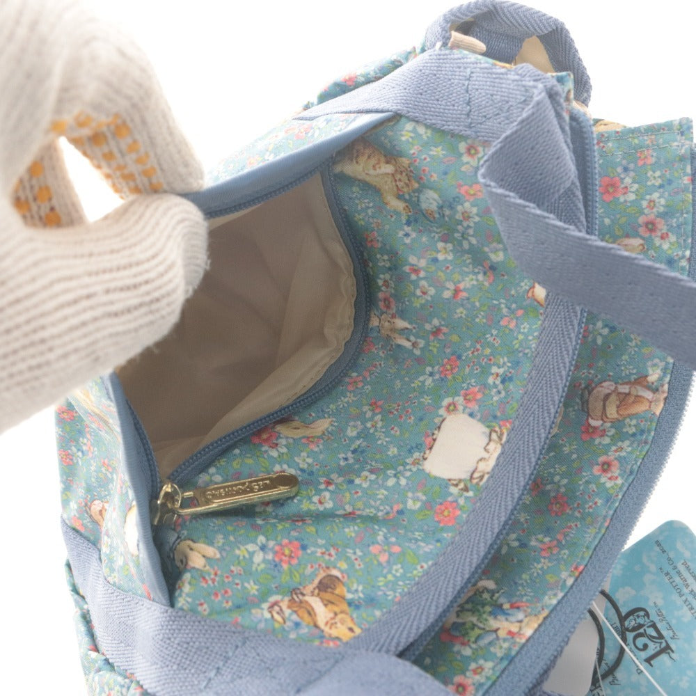 ■ レスポートサック LeSportsac×PETER RABBIT ショルダーバッグ ハンド トート タグ付き 未使用 ブルー系マルチカラー