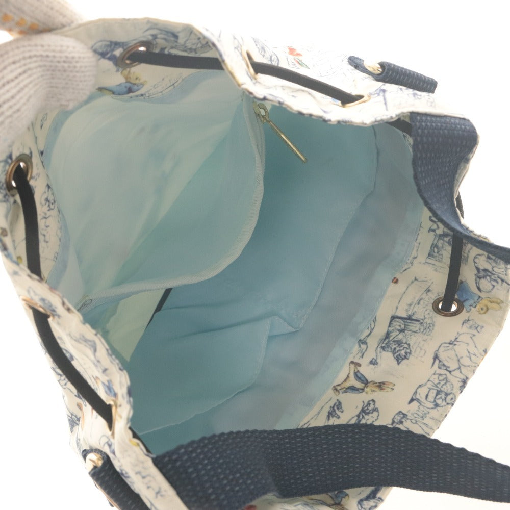■ レスポートサック LeSportsac×PETER RABBIT ショルダーバッグ ピーターラビット コラボ 120周年 タグ付き 未使用 ホワイト ネイビー系