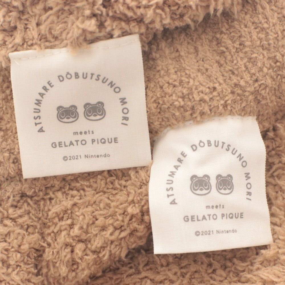 ■ ジェラートピケ gelato pique セットアップ ジップアップフーディー ショートパンツ レディース フリーサイズ ライトブラウン系 未使用