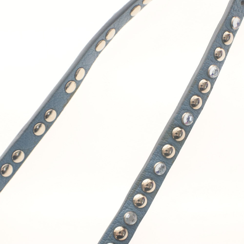 ■ ミュウミュウ miumiu ショルダーバッグ 鞄 マドラスリボンショルダー RT539B ラインストーン マドラスレザー 付属品付き