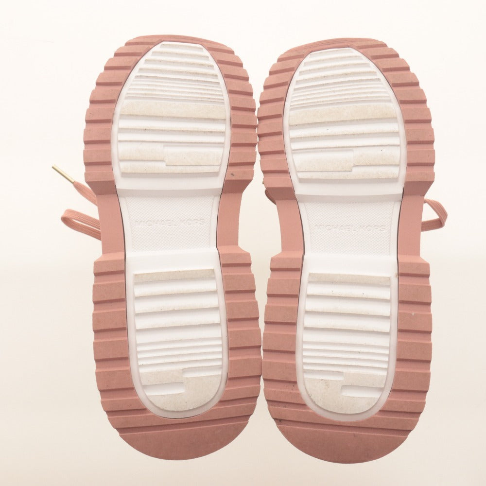 ■ マイケルコース スニーカー 靴 ミューズトレーナー 厚底 MKシグネチャー柄 レディース US7.5M(24.5相当） マルチカラー 箱付き