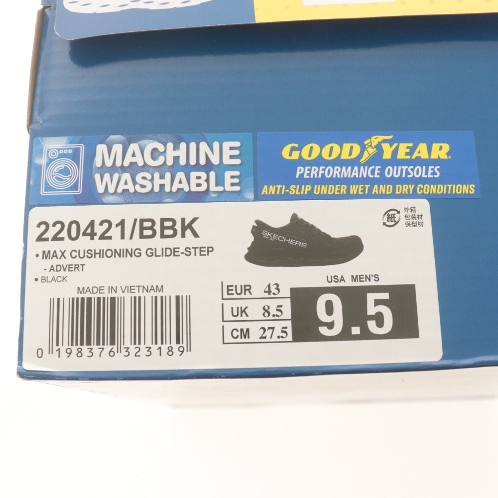 ■ スケッチャーズ スニーカー スリップインズ グライドステップ 220421 靴 GLIDE-STEP ハンズフリー メンズ 27.5 ブラック 箱付き