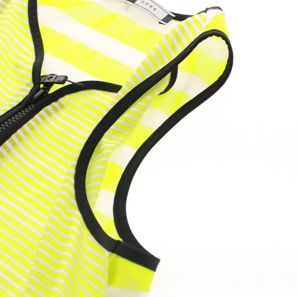 ■ マックスマーラ スポーツマックスコード チュニック ノースリーブ 17-94-10634 トップス ボーダー レディース ライトグリーン タグ付き