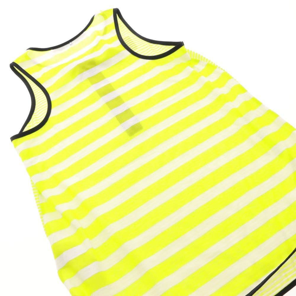 ■ マックスマーラ スポーツマックスコード チュニック ノースリーブ 17-94-10634 トップス ボーダー レディース ライトグリーン タグ付き