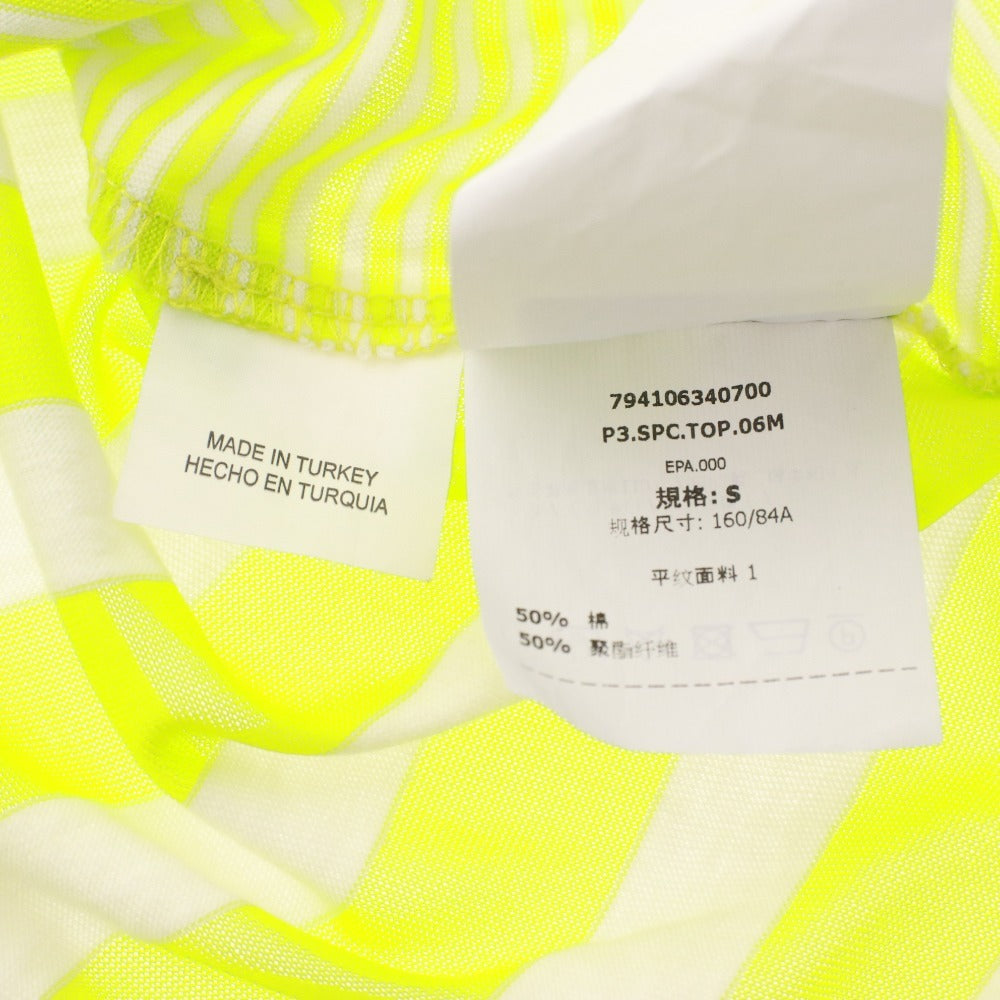 ■ マックスマーラ スポーツマックスコード チュニック ノースリーブ 17-94-10634 トップス ボーダー レディース ライトグリーン タグ付き