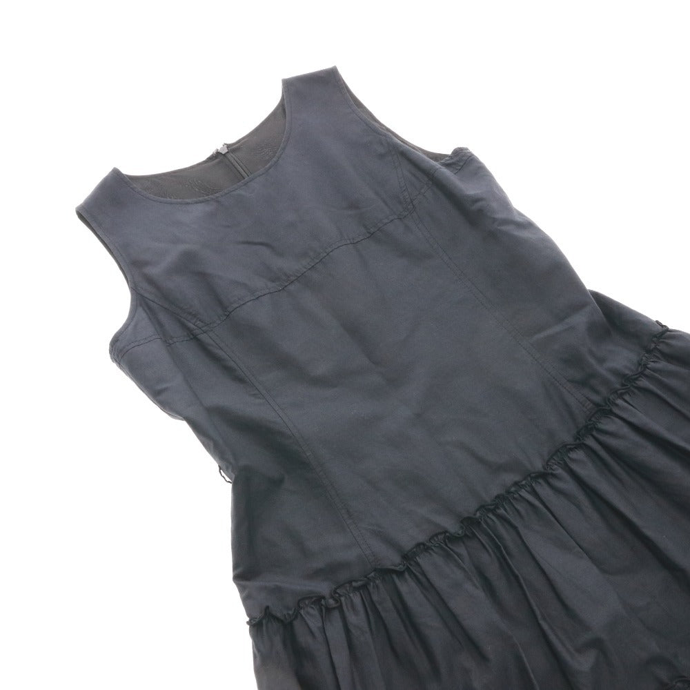 ■ フィローサ ワンピース ノースリーブ 792-202-860 トップス ボトムス ボーラレース ギャザー レディース 9(S~M相当） ネイビー