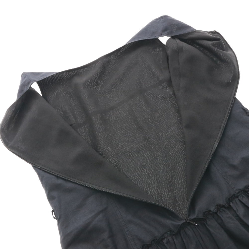 ■ フィローサ ワンピース ノースリーブ 792-202-860 トップス ボトムス ボーラレース ギャザー レディース 9(S~M相当） ネイビー