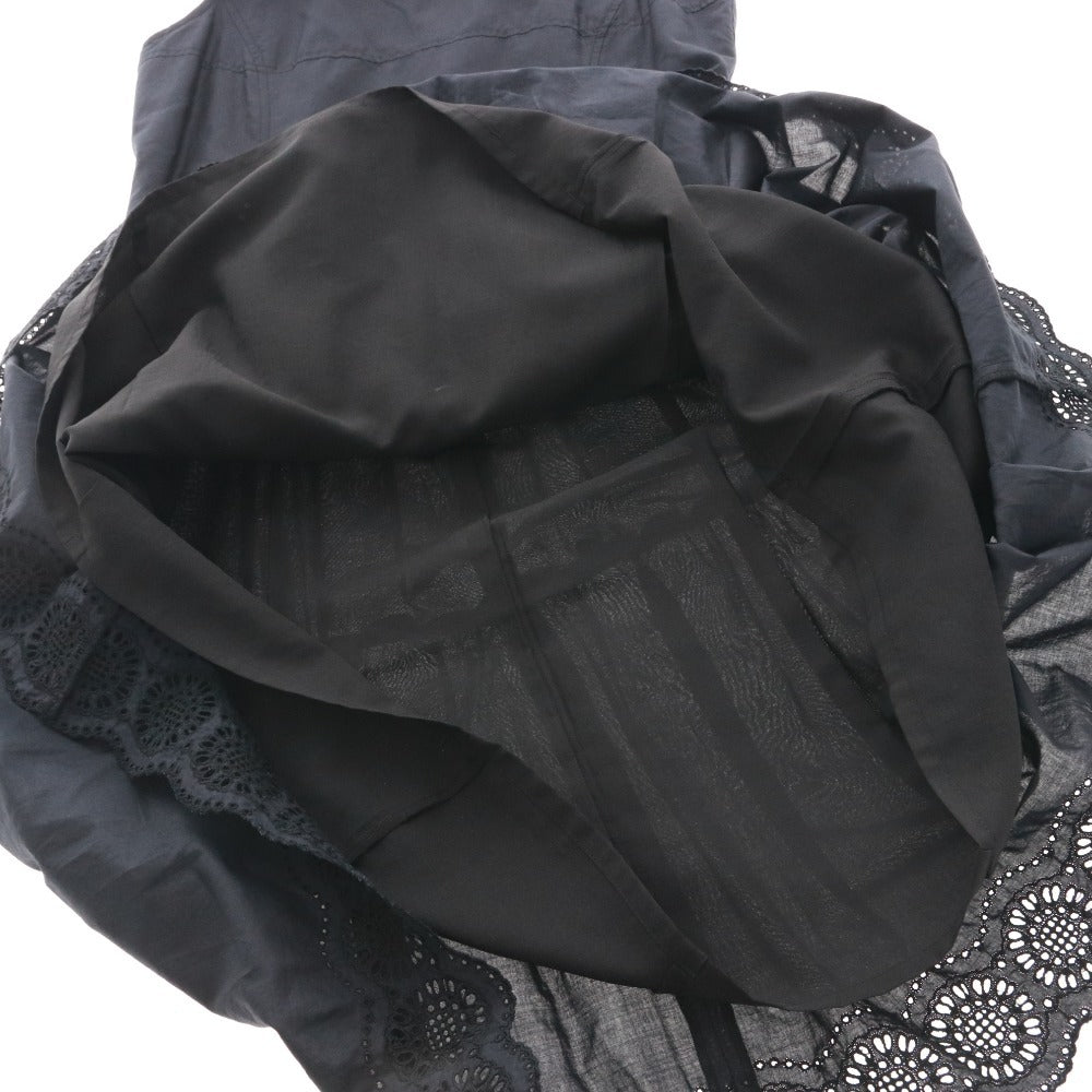 ■ フィローサ ワンピース ノースリーブ 792-202-860 トップス ボトムス ボーラレース ギャザー レディース 9(S~M相当） ネイビー