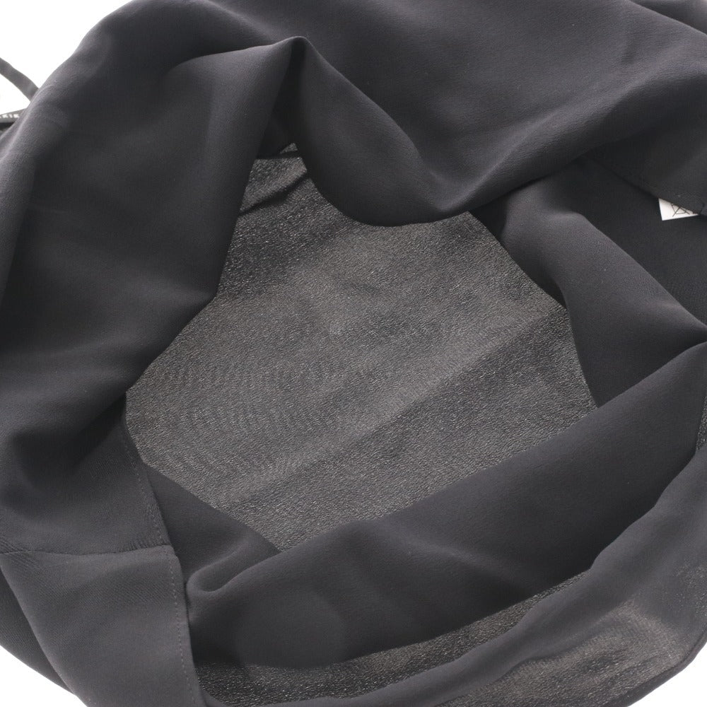 ■ アキコオガワ AKIKO OGAWA カットソー 七分袖 114-12006 トップス 日本製 絹 シルク レディース 36(S相当）ブラック タグ付き