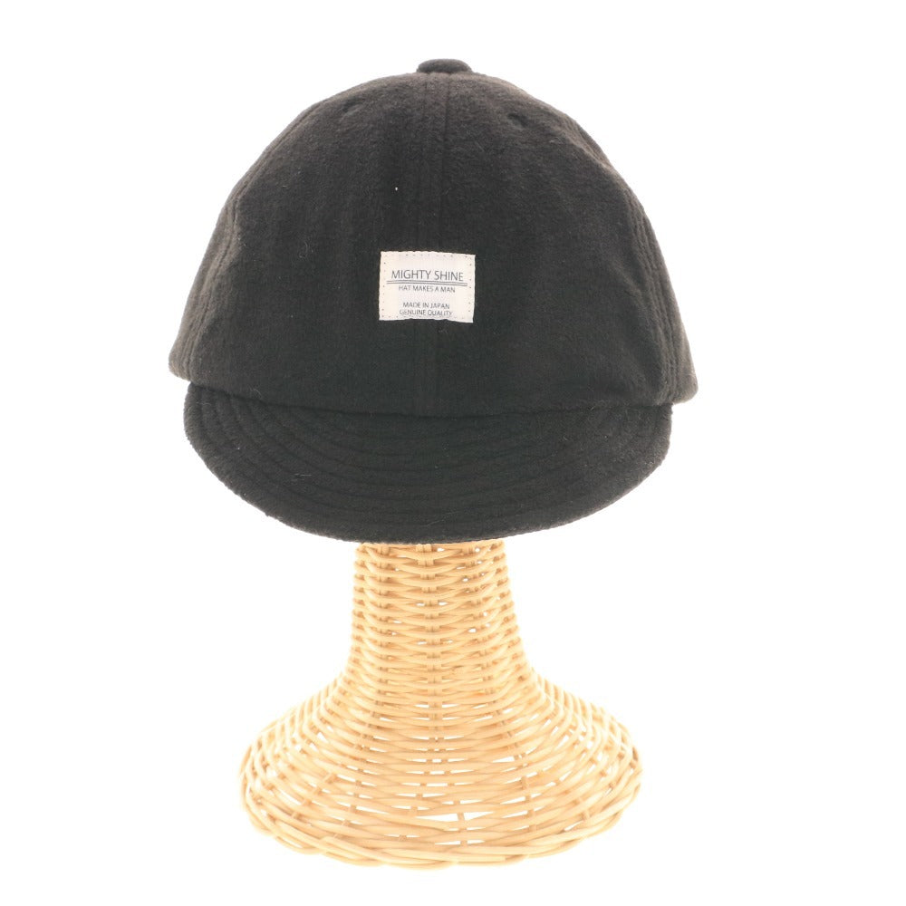 ■ マイティーシャイン MightyShine キャップ 帽子 日本製 メンズ ブラック