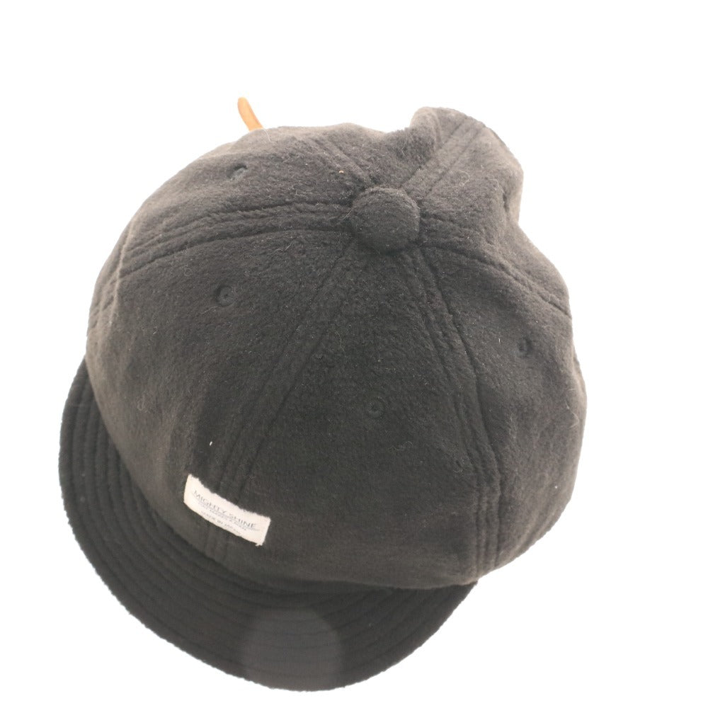 ■ マイティーシャイン MightyShine キャップ 帽子 日本製 メンズ ブラック