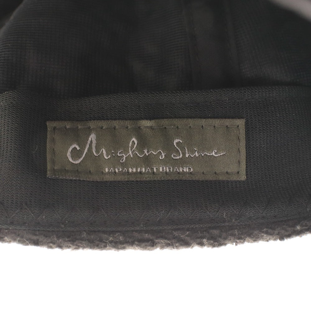 ■ マイティーシャイン MightyShine キャップ 帽子 日本製 メンズ ブラック