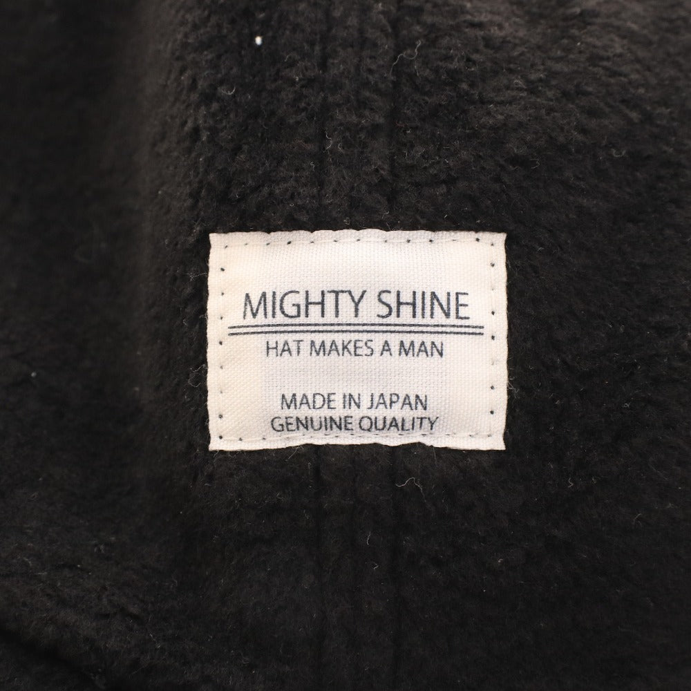 ■ マイティーシャイン MightyShine キャップ 帽子 日本製 メンズ ブラック