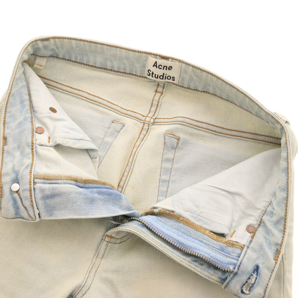 ■ アクネストゥディオズ デニム ロング CA3981 ボトムス スキニー ジーンズ ブリーチ レディース 26/32(xxsサイズ相当）ライトブルー