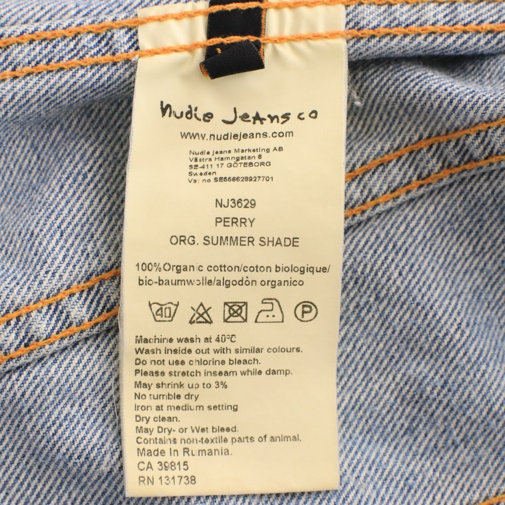 ■ ヌーディージーンズ デニムジャケット PERRY 長袖 NJ3629 トップス Gジャン オーガニックコットン メンズ xs ライトブルー