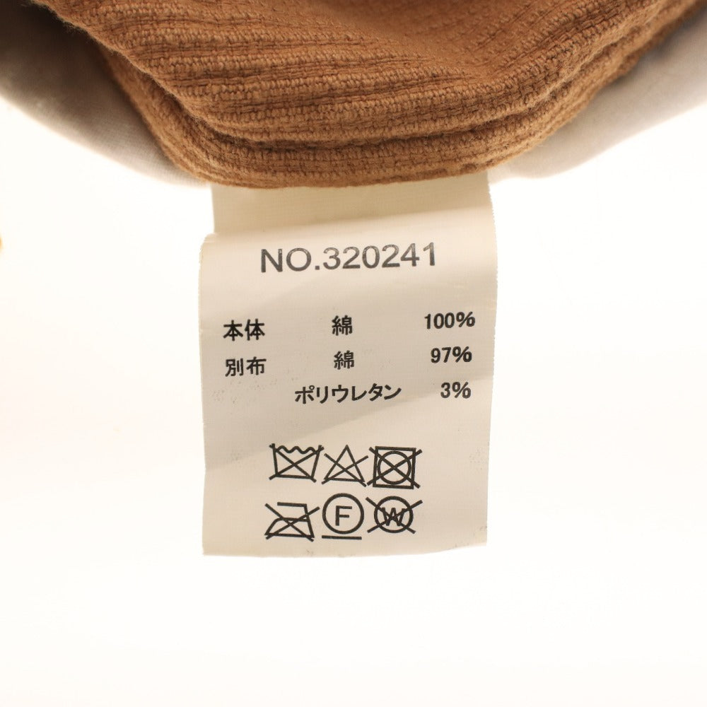 ■ ゴースローキャラバン サルエルパンツ ボトムス コーデュロイ 2トーンカラー ワイド ジョガー メンズ 1 (S相当) ライトブラウン