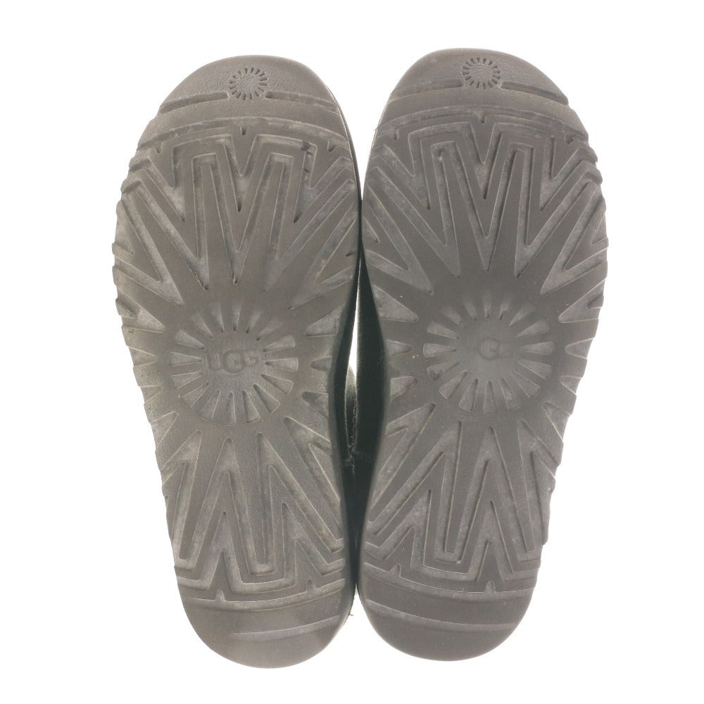 ■ アグ UGG ムートンブーツ クラシックミニ 1016222 靴 シープスキン ショート レディース USA8 25cm ブラック