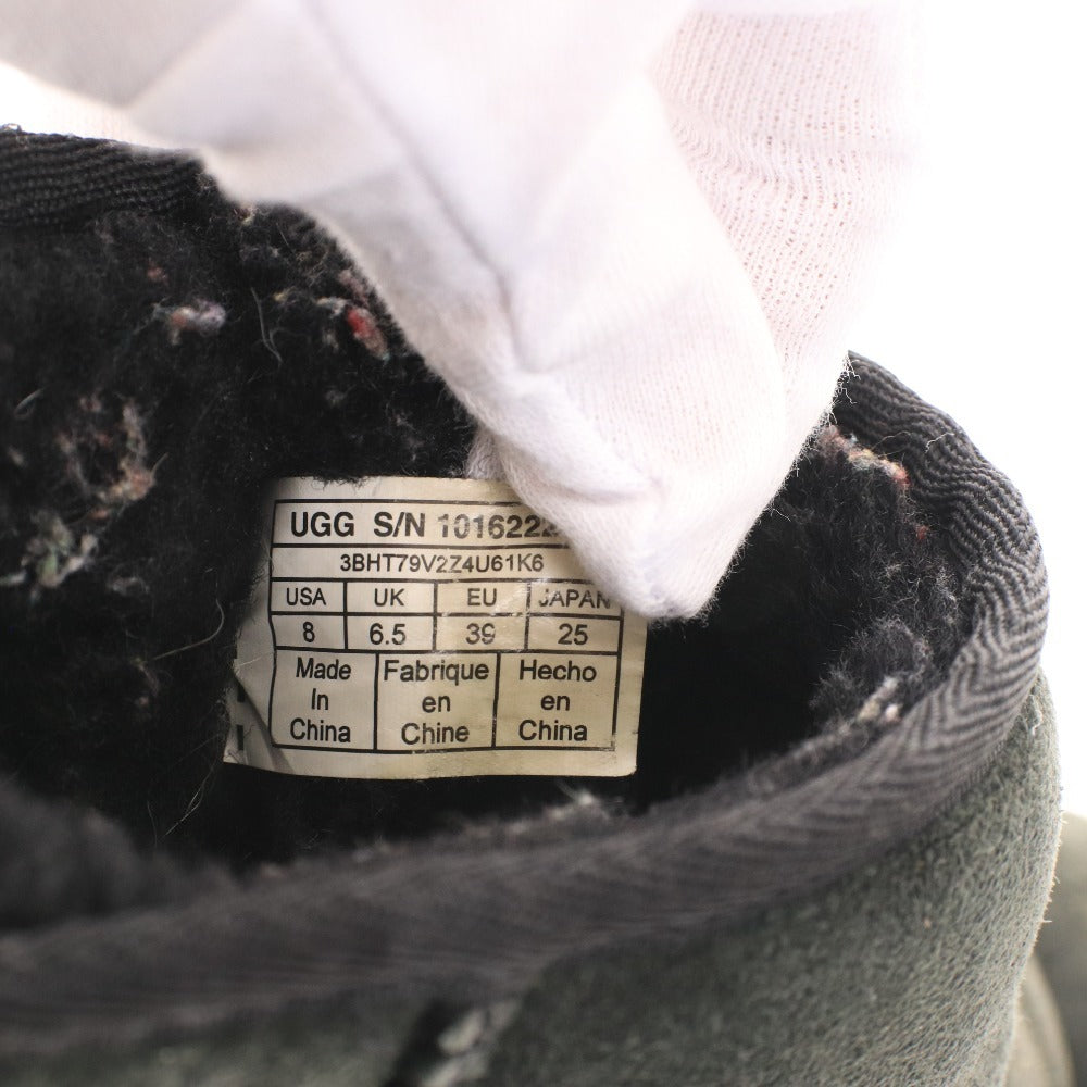 ■ アグ UGG ムートンブーツ クラシックミニ 1016222 靴 シープスキン ショート レディース USA8 25cm ブラック