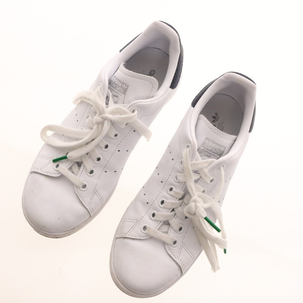 ■ アディダスオリジナルス スニーカー スタンスミス FW5698 靴 フェイクスネークスキンヒールパッチ レディース 24cm ホワイト