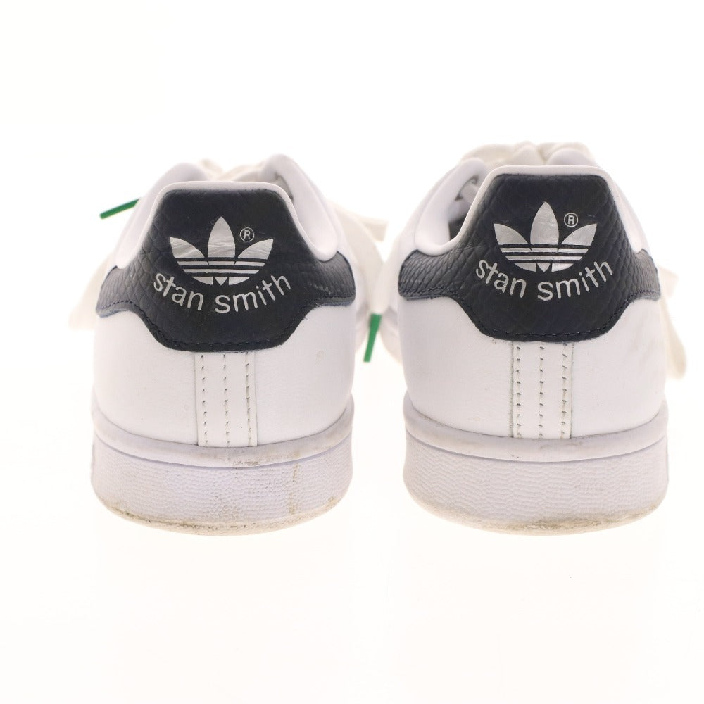 ■ アディダスオリジナルス スニーカー スタンスミス FW5698 靴 フェイクスネークスキンヒールパッチ レディース 24cm ホワイト