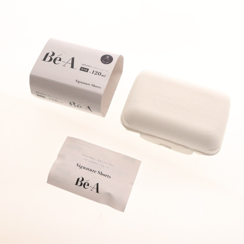 ■ ベア Be-A シグネチャーショーツ 超吸収サニタリーショーツ 日本製 レディース 02 Mサイズ ブラック 未使用
