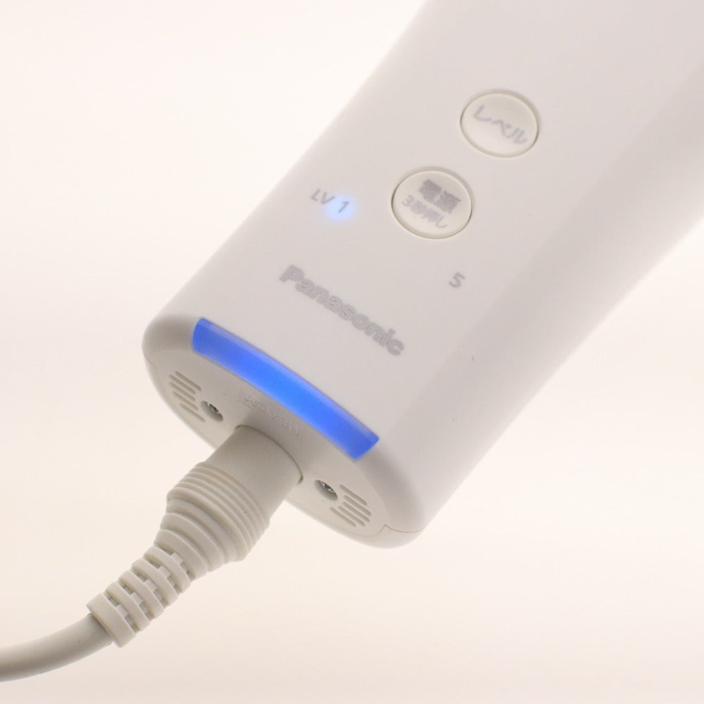 ■ パナソニック 光エステ ES-WH75 光美容器 美顔器 フェイス ボディ コード式 ムダ毛ケア ホワイト付属品付き 通電確認済み