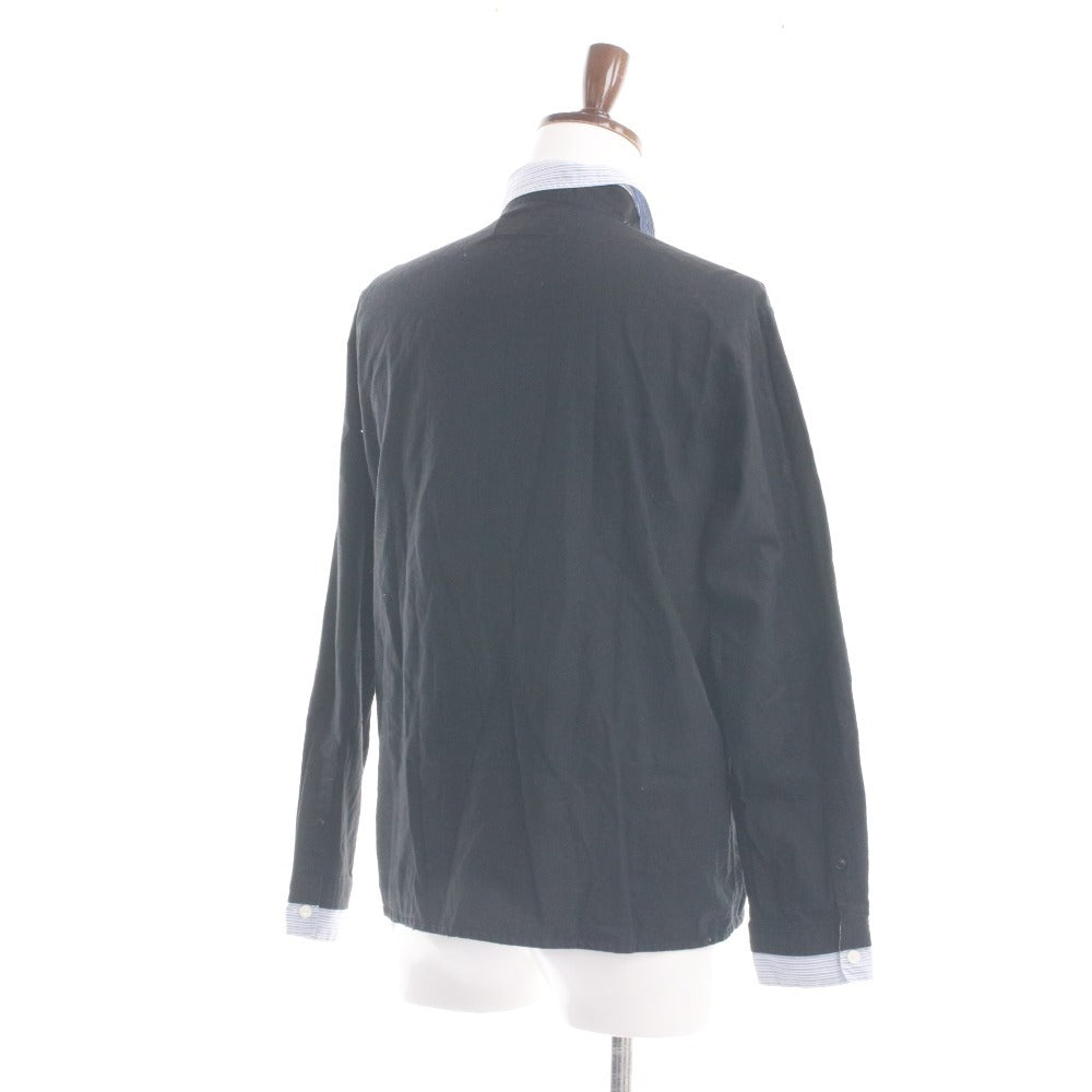 ■ ネイバーフッド NEIGHBORHOOD シャツ 長袖 トップス CHANNEL7 C-SHIRT LS 切替 メンズ M ブラック ブルー