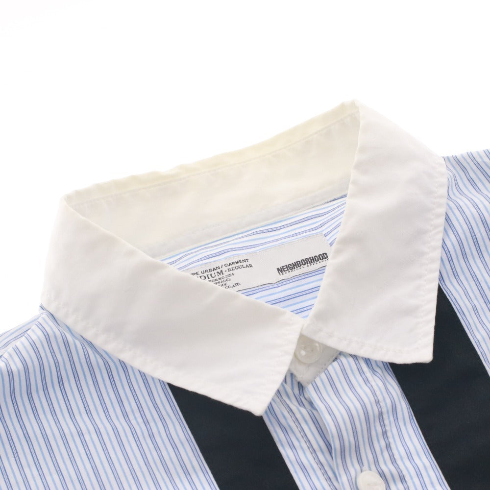 ■ ネイバーフッド NEIGHBORHOOD シャツ 長袖 トップス Tie Stripe / C-SHIRT LS ストライプ ペイント メンズ M ブルー