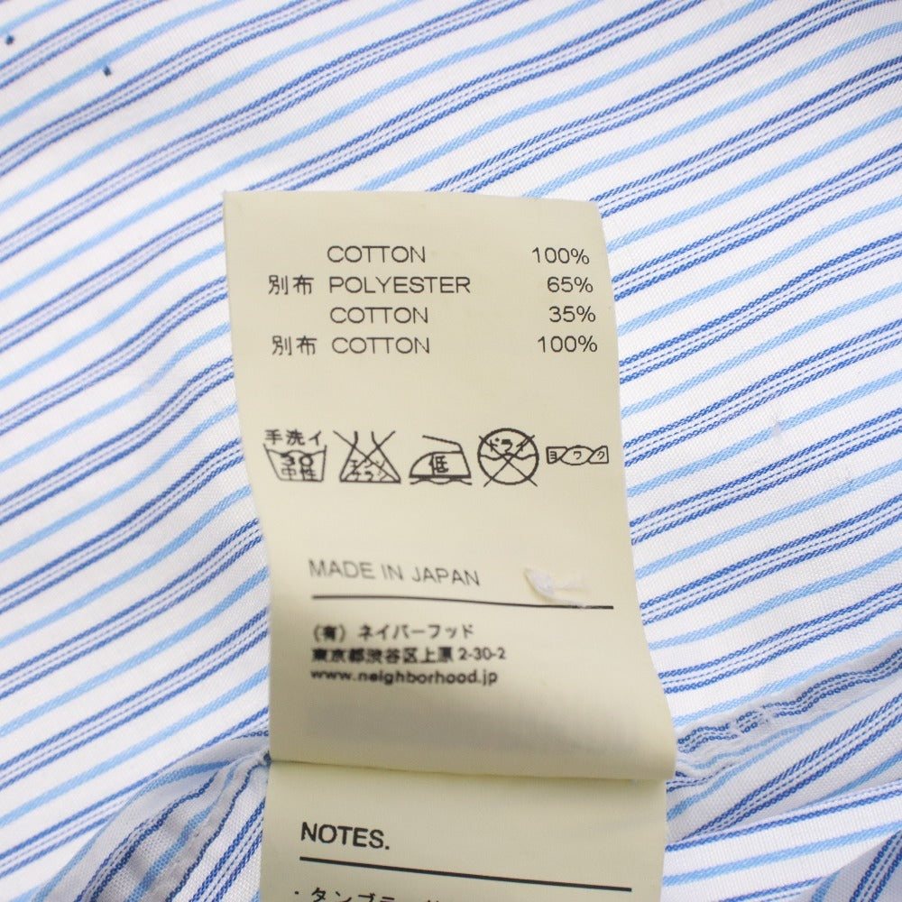■ ネイバーフッド NEIGHBORHOOD シャツ 長袖 トップス Tie Stripe / C-SHIRT LS ストライプ ペイント メンズ M ブルー