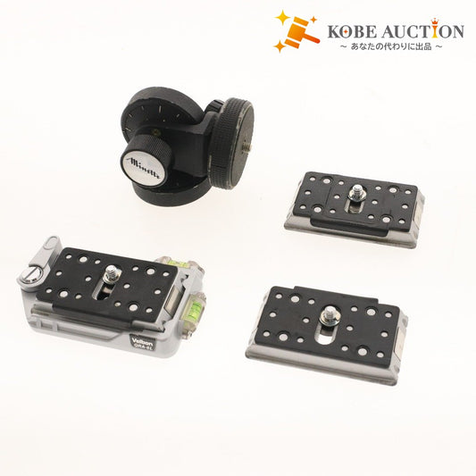 ■ Minette マイネッテ Velbon ベルボン パンヘッド クイックシューベース QRA-6L クイックシュー 3枚 計4点セット まとめ売り