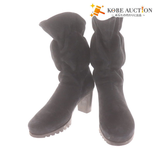 ■ アルシュ ブーツ シューズ 靴 ショート レディース 36 （23cm相当） ブラック 箱付き