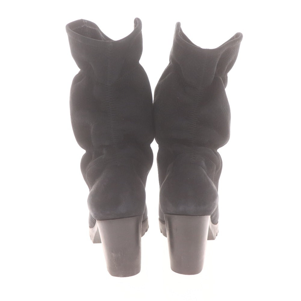 ■ アルシュ ブーツ シューズ 靴 ショート レディース 36 （23cm相当） ブラック 箱付き